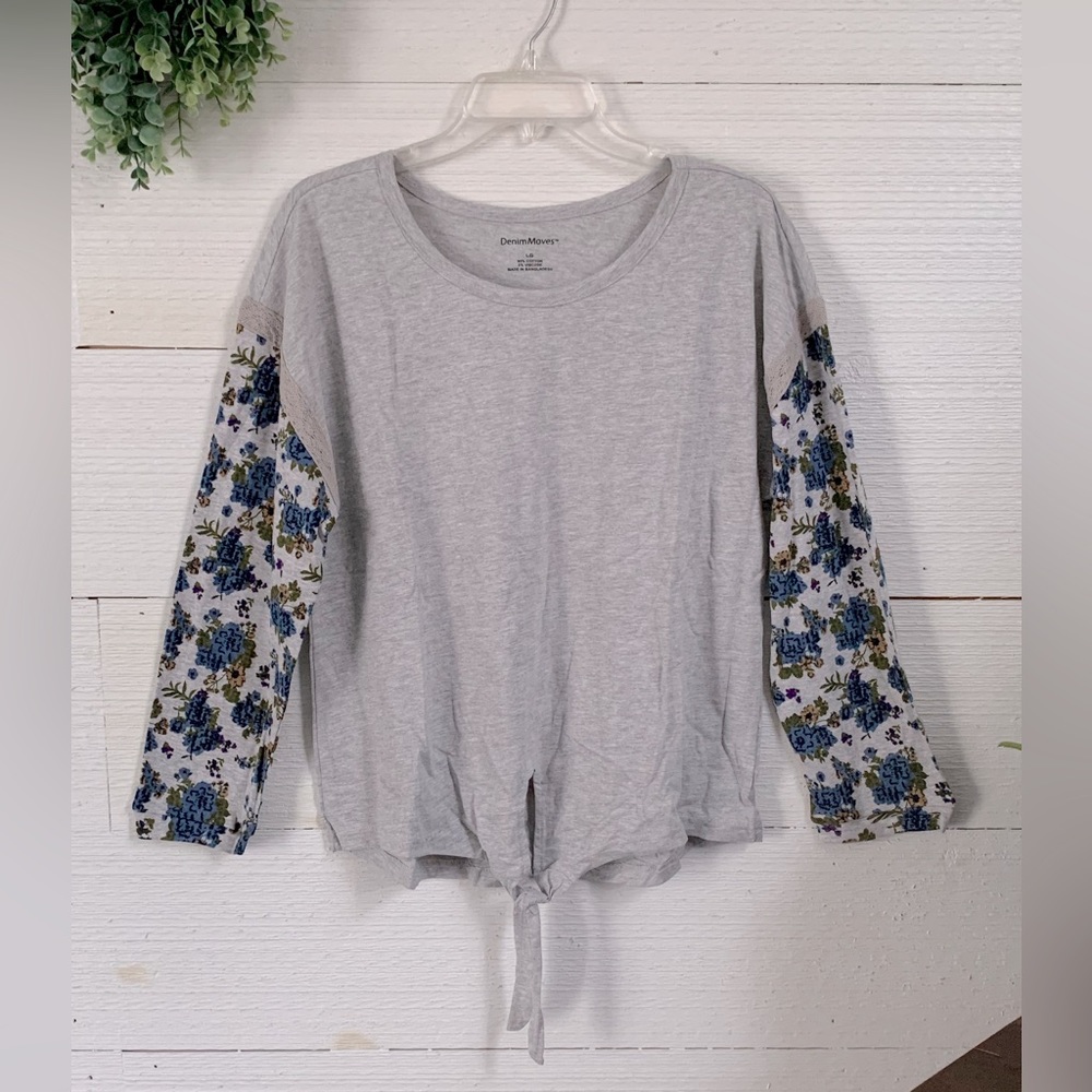 Long sleeve Woman’s Tee shirt by Denim Moves.  NWOT.  Size L.